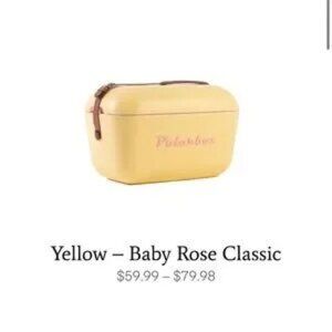 Vintage Retro Polarbox Cooler Yellow - Baby Rose Classic